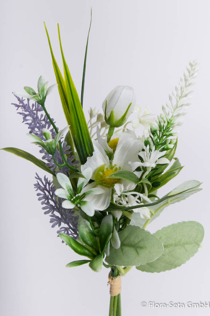 Cosmea-Frühlingsblumenpick, Farbe: creme-weiß 