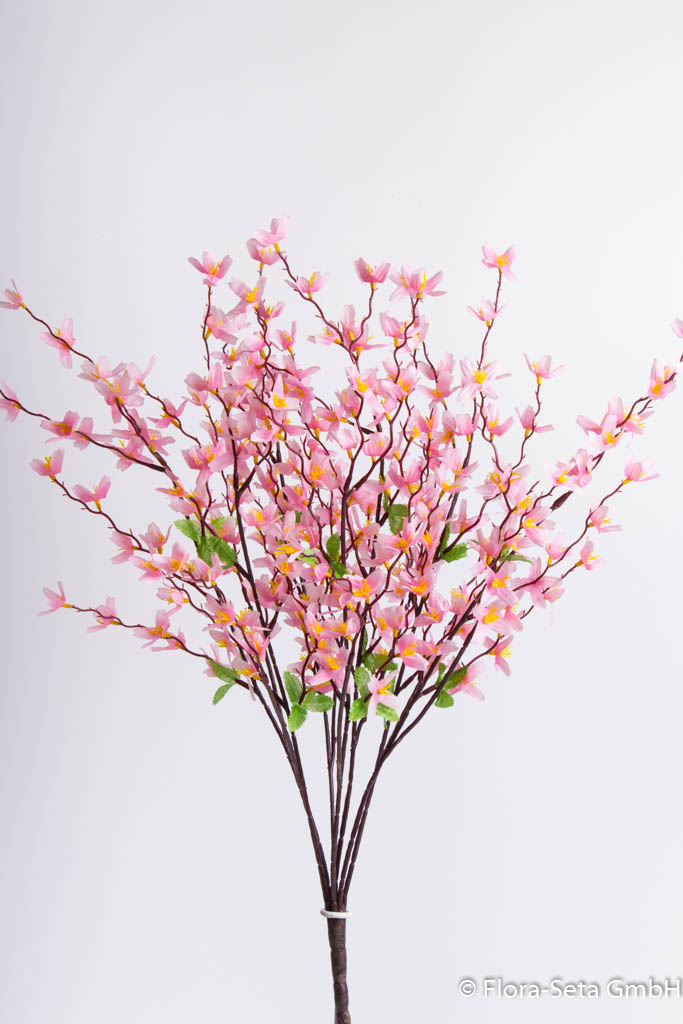 Frühlingsblütenbusch mit 7 Stielen Farbe: pink