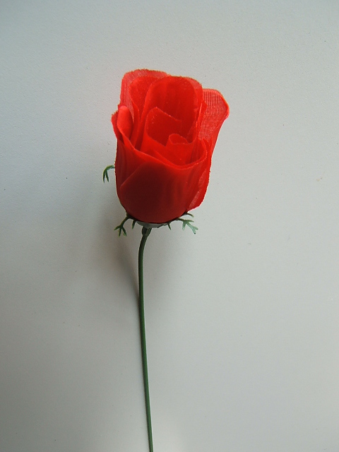 Rose halboffen rot (1Einheit=72 Stück) Farbe rot