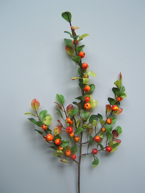 Beerenzweig mit 5 Zweigen Farbe:orange-gelb