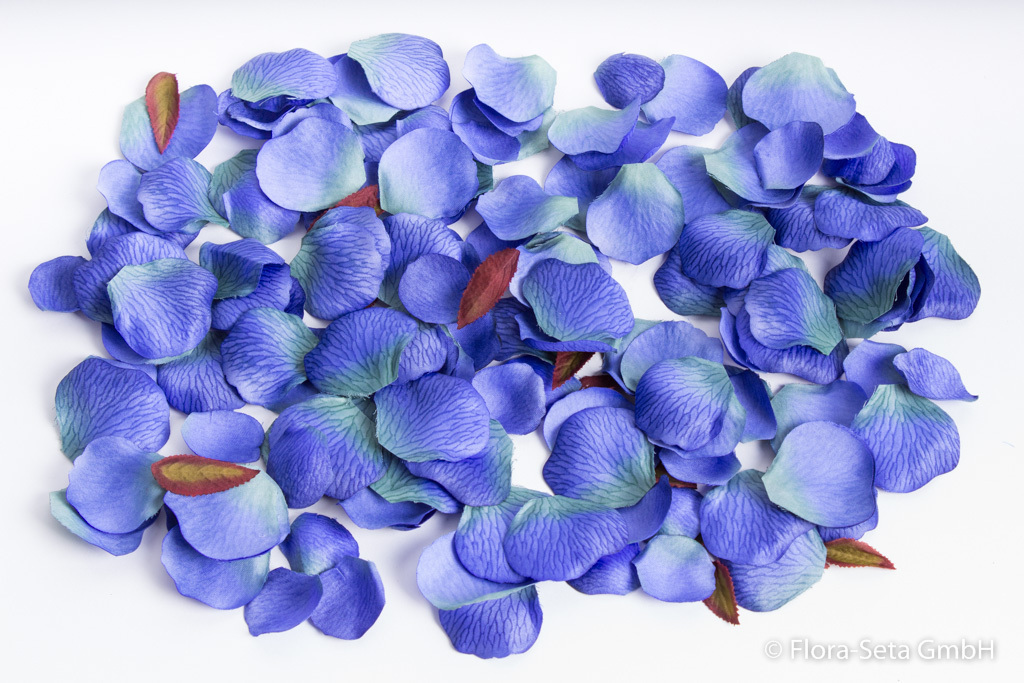 Rosenblütenblätter in Klarsichtpackung Farbe: blau