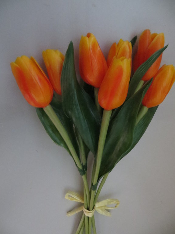 Tulpenbündel mit 7 Stielen Farbe: orange
