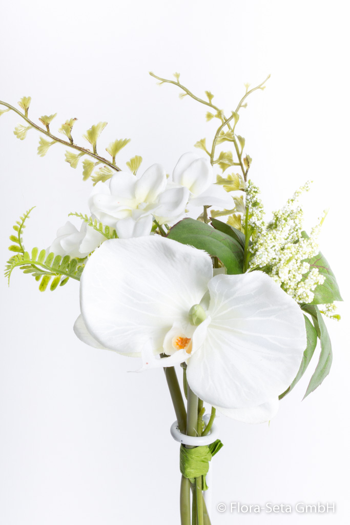Orchideen-Pick mit Beiwerk Farbe: creme-weiß