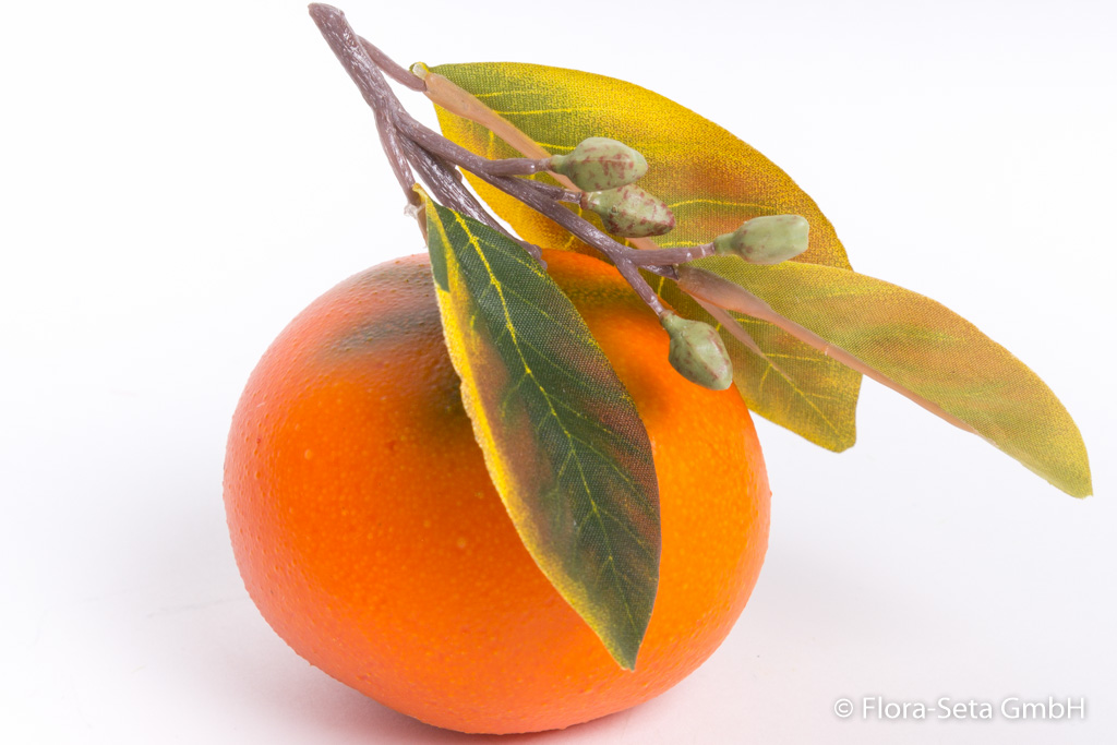 Mandarine mit 3 Blättern