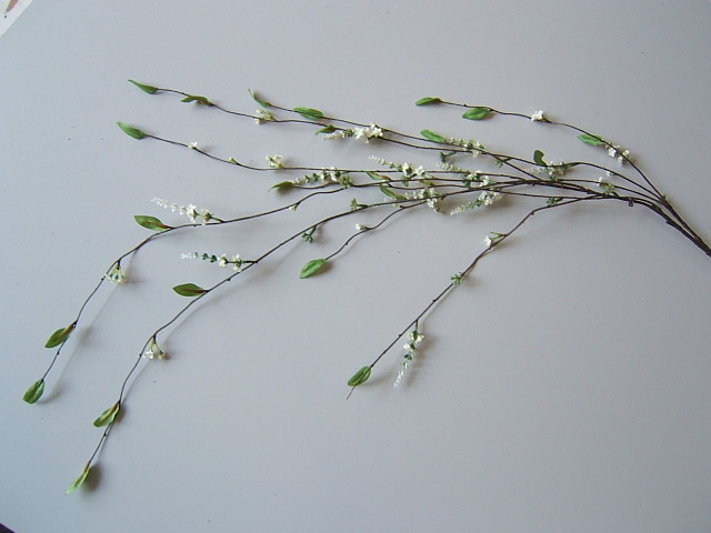 Lavendelhängezweig mit 8 Zweigen, 120 cm  x 10 cm