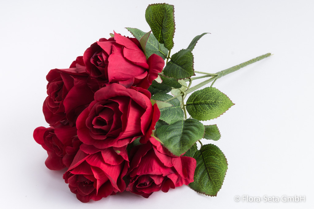 Rosenstrauß mit 6 Rosen Farbe: rot