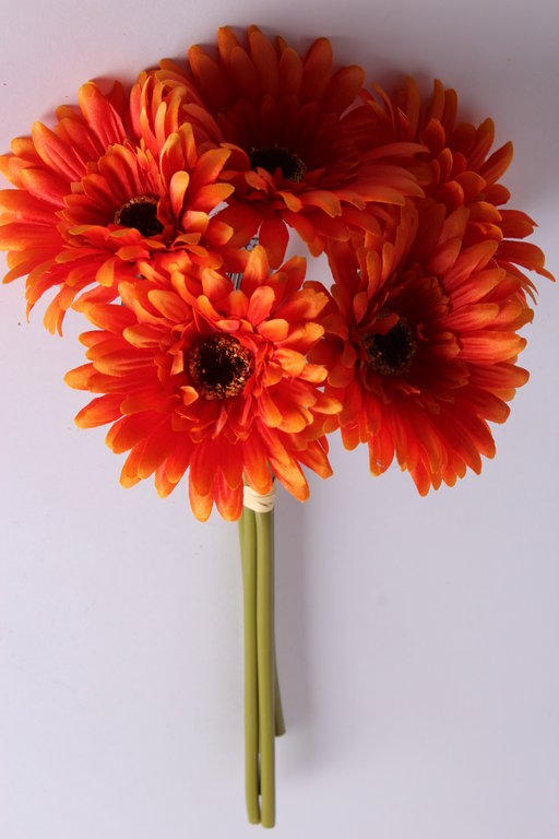 Gerberabündel mit 5 Blüten Farbe: orange