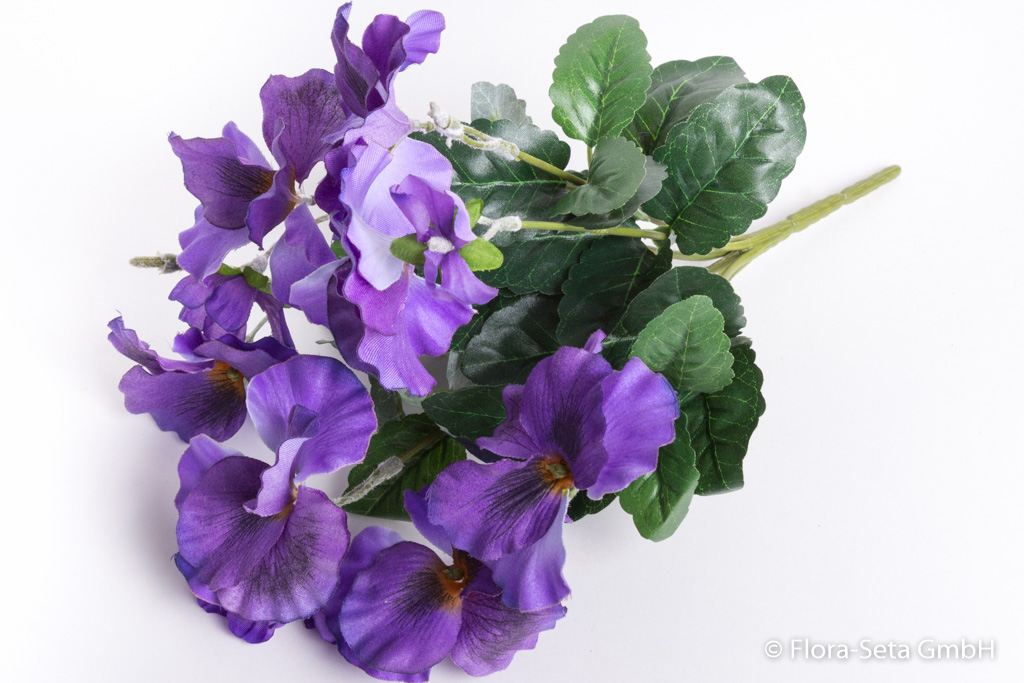 Stiefmütterchenbusch mit 7 Stielen Farbe: lila