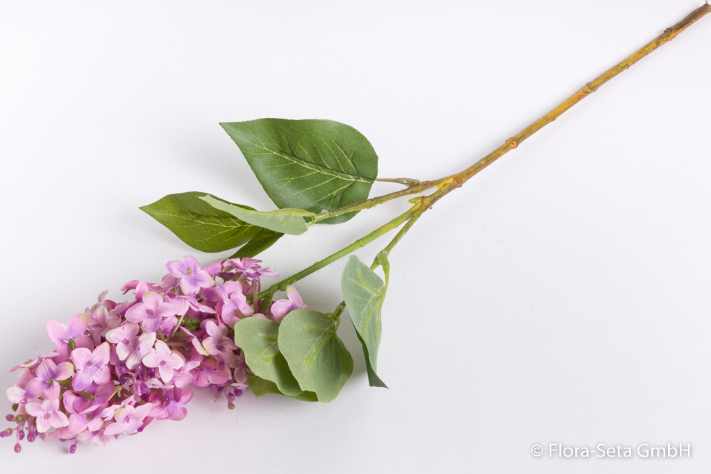 Fliederzweig mit 6 Blättern Farbe: altrosa
