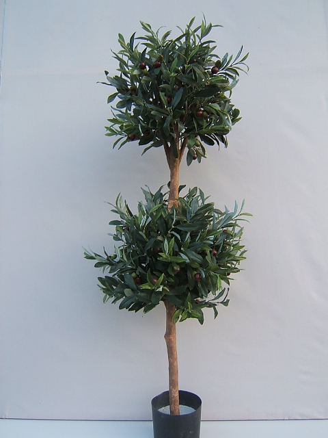 Olivenbaum mit 2 Kugeln im Kunststofftopf (1 Einheit = 2 Stück)