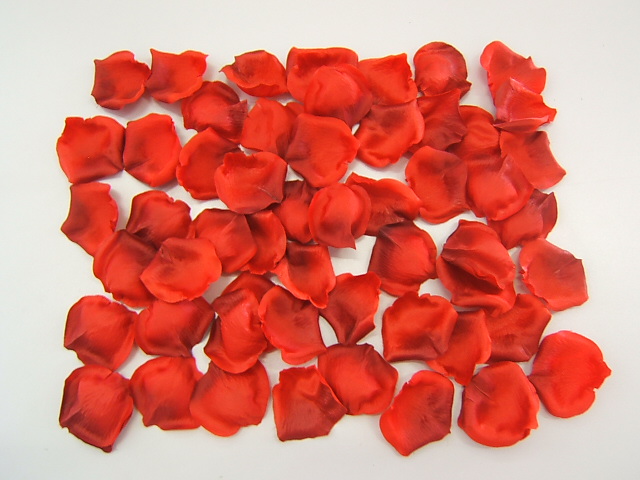 Rosenblütenblätter in Klarsichtpackung Farbe:rot