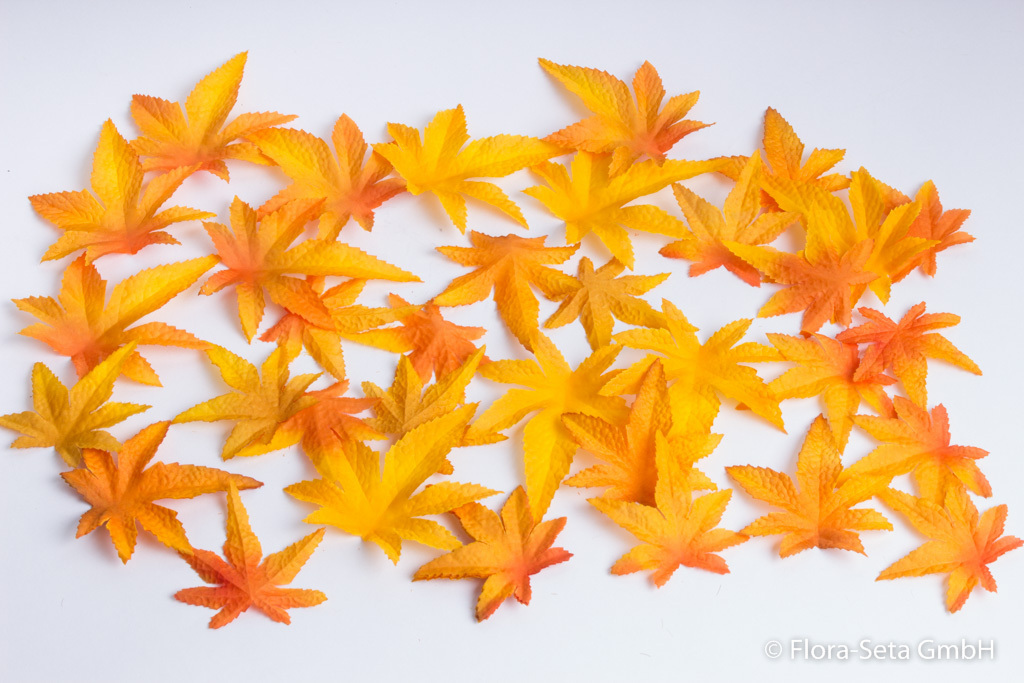 Ahornblätter in Klarsichtpackung Farbe: gelb-orange