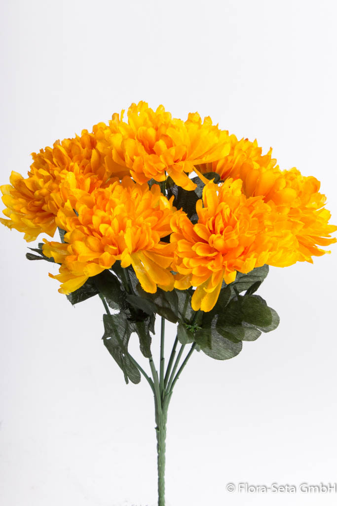 Chrysanthemenstrauß klein mit 7 Stielen Farbe: gelb