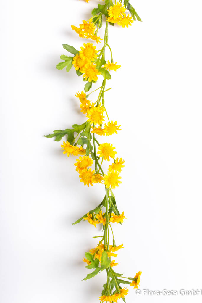 Margeritengirlande mit ca. 130 Miniblüten Farbe: gelb