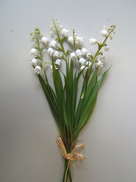 Maiglöckchenbündel mit 4 Blütenstängel Farbe:weiß