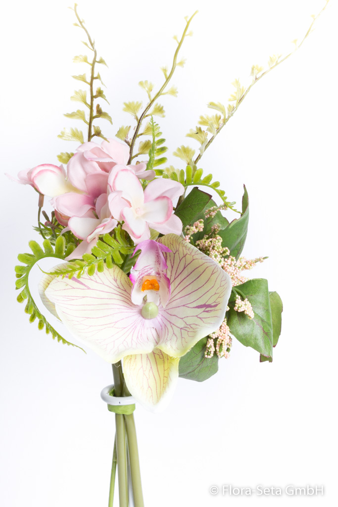 Orchideen-Pick mit Beiwerk Farbe: creme-pink